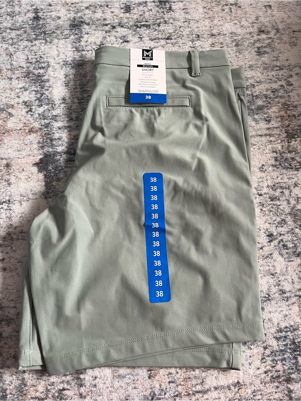 Men's Hybrid Shorts in Sage Green
